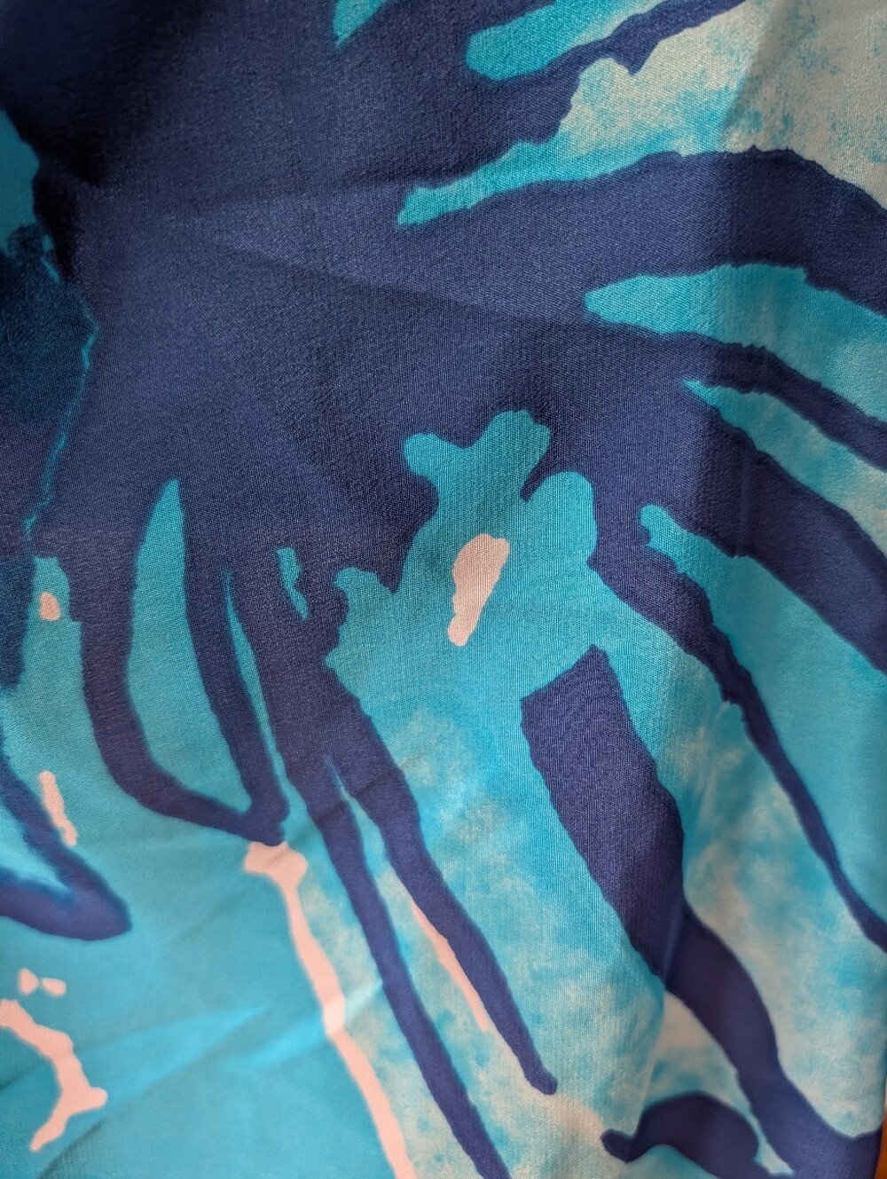 Lilly Pulitzer Stasia Silk Sparkling Blue Get Inky Vest OS Blue Turquoise - Picture 8 of 15